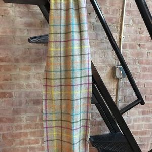 Coach gray plaid scarf